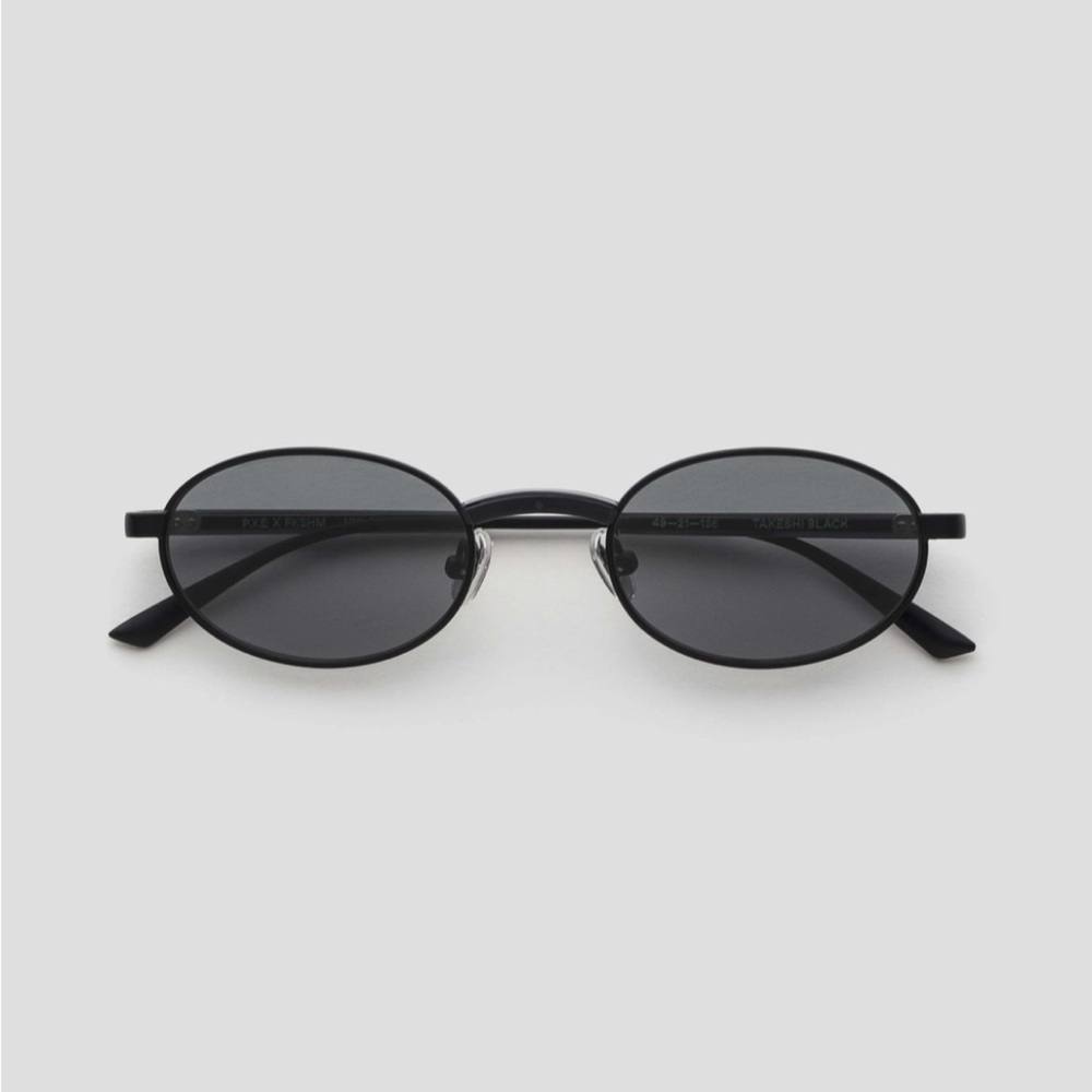 Slim Oval Black Sunglasses P.Y.E optics (famous Russian brand)  NEW